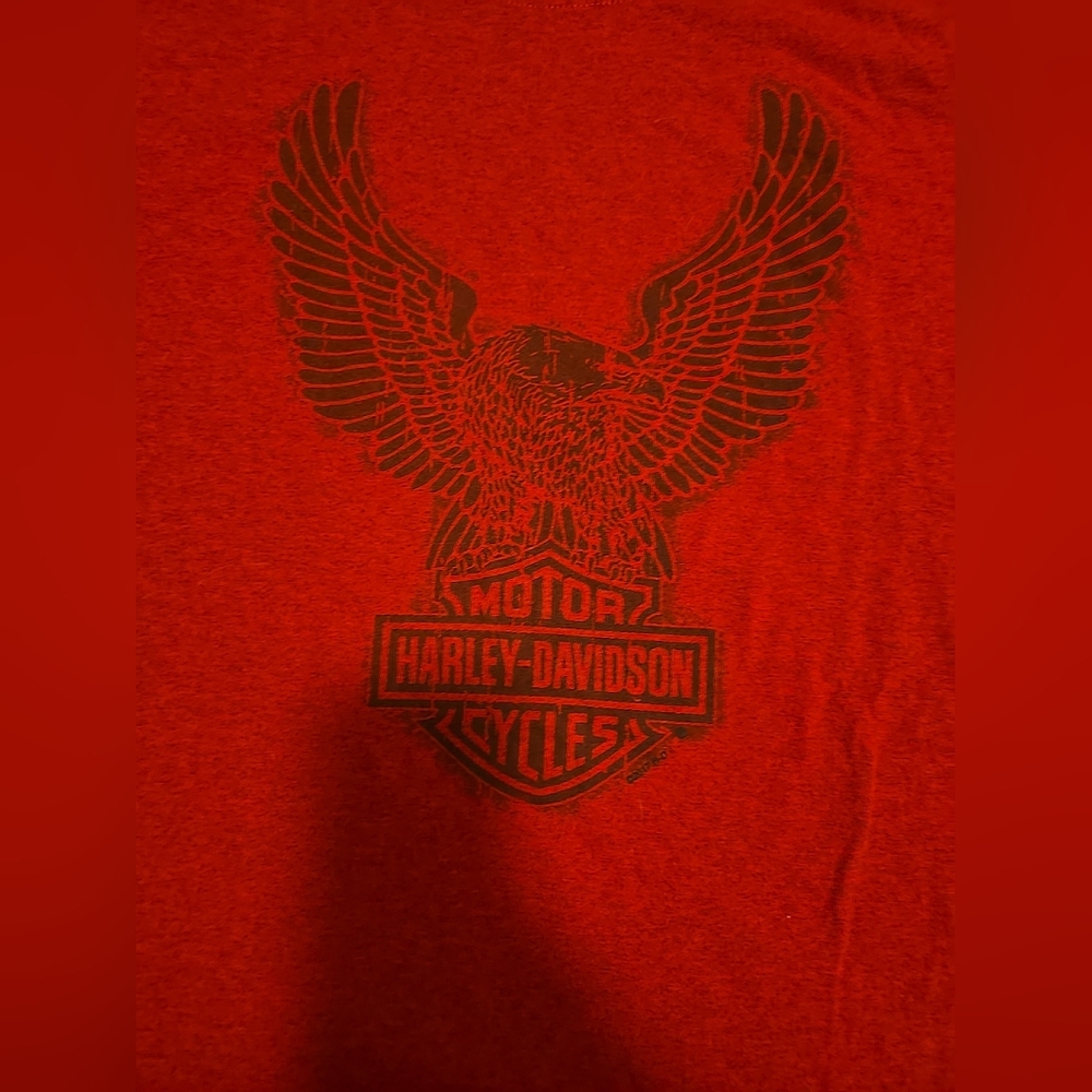 HARLEY-DAVIDSON MENS RED T SHIRT SIZE 3XL Practically New